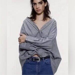 Zara Oversized Button-up Shirt